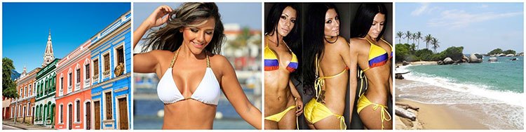 beautiful scenes and the ladies of Colombia