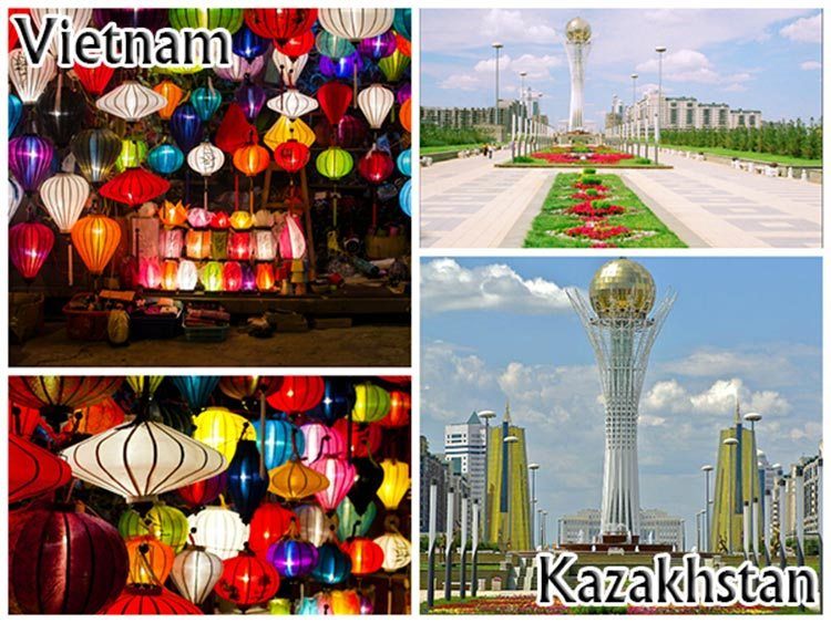 Dating destinations in Vietnam and Kazakhstan