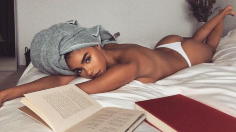 sexy woman reading