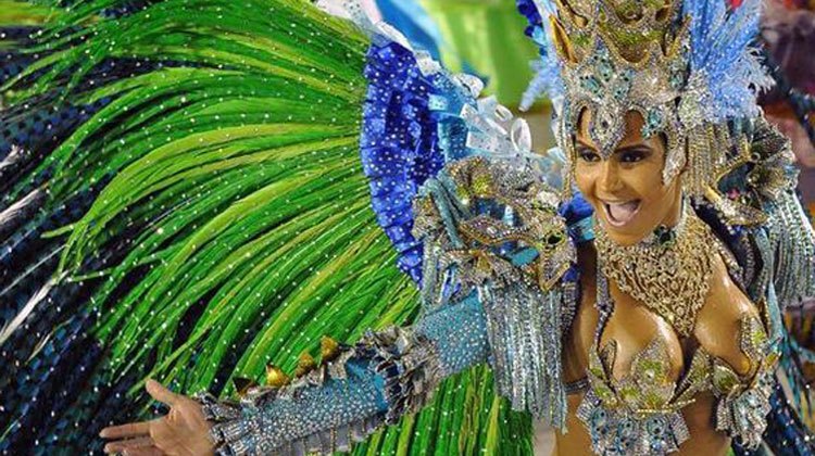 bewitching participant in Rio parade