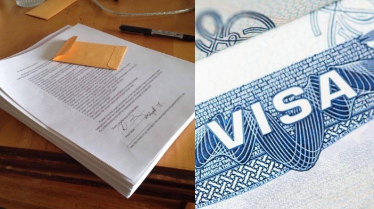 documents and visa for travelling