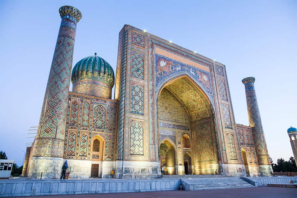 one of the most beautiful mosques in Uzbekistan